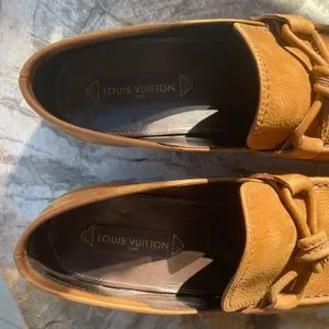 LV MEN PEBBLED LEATHER SLIP ONS, SIZE 11 US. WORE ABOUT 5 TIMES. REFER TO PICS Louis Vuitton | Shoes | Lv Men Pebbled Leather Slip Ons Size  main image 3